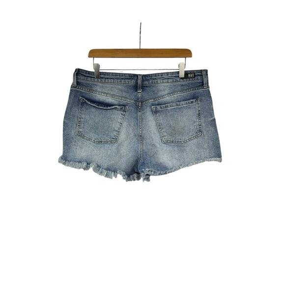 Kut From The Kloth Distressed Cut Off Jane High Rise Denim Shorts Size 14 - Picture 3 of 9